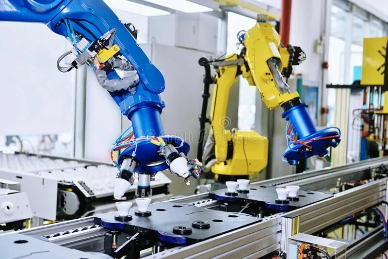 Роботы рабочие места. Роботизированная рука на производстве. робот заводской. таблеточные роботы. robotics and automated assembly lines.