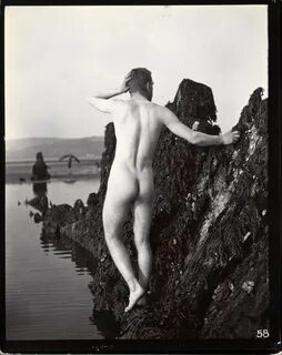 A man posing naked, with his back Wellcome L0034530.jpg. 