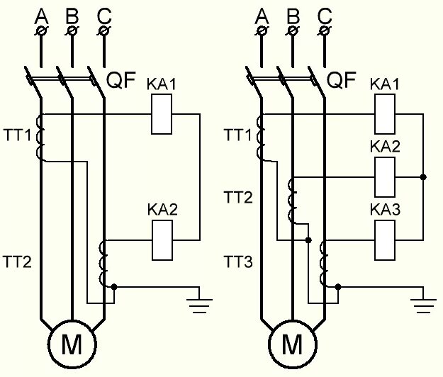 Контроль тока электродвигателя. Схема токовой защиты электродвигателя. Схема подключения теплового реле на асинхронный двигатель. Схема защиты электродвигателя реле тока. Схема защиты асинхронного двигателя.
