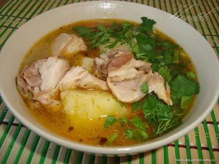 Суп из голени и картошки