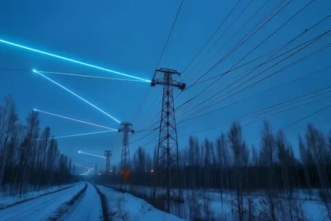 Трассы линий электропередач
