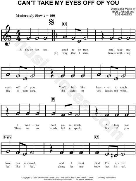 Can't take my Eyes off you Ноты. Can take my Eyes of you Ноты. Frankie Valli can't take my Eyes. Frankie Valli - can't take my Eyes off you.