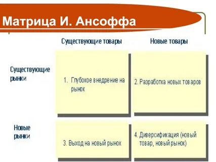 Матрица развития