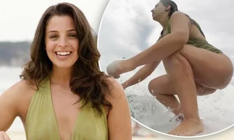 Sbs Host Lily Serna Catches A Wave In A Stylish Swimsuit.