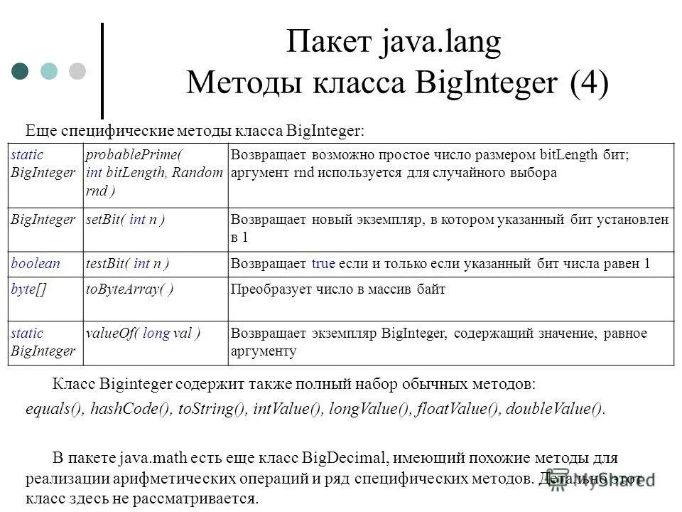 Biginteger java