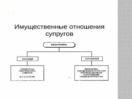 Имущественные отношения между супругами римское право