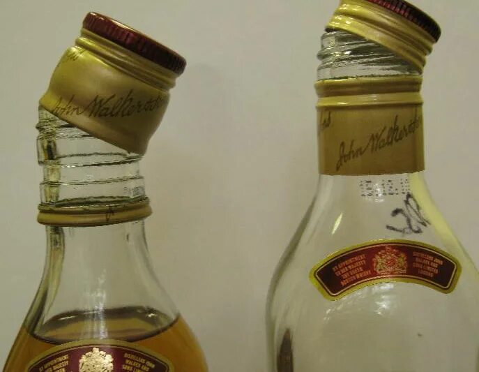 Бутылка Red Label. Подлинность виски