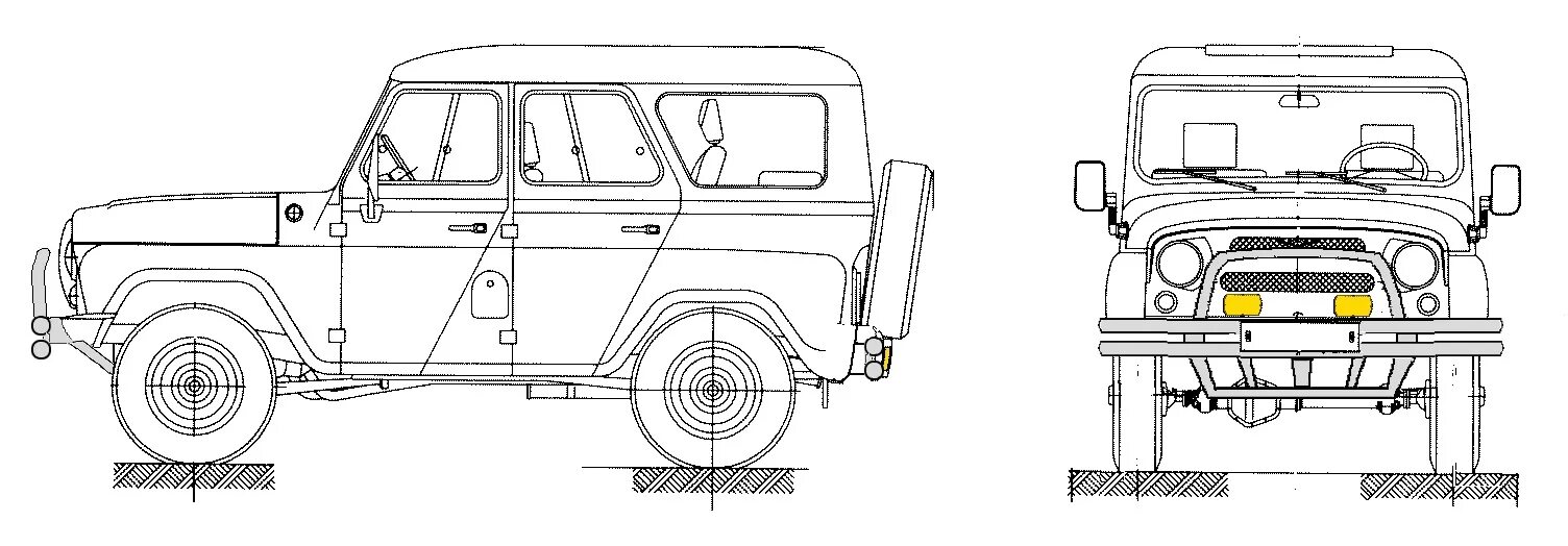Габариты уаз 469. УАЗ-469 компоновка. Высота УАЗ 31512. УАЗ 31512 габариты. УАЗ 31512 чертеж.