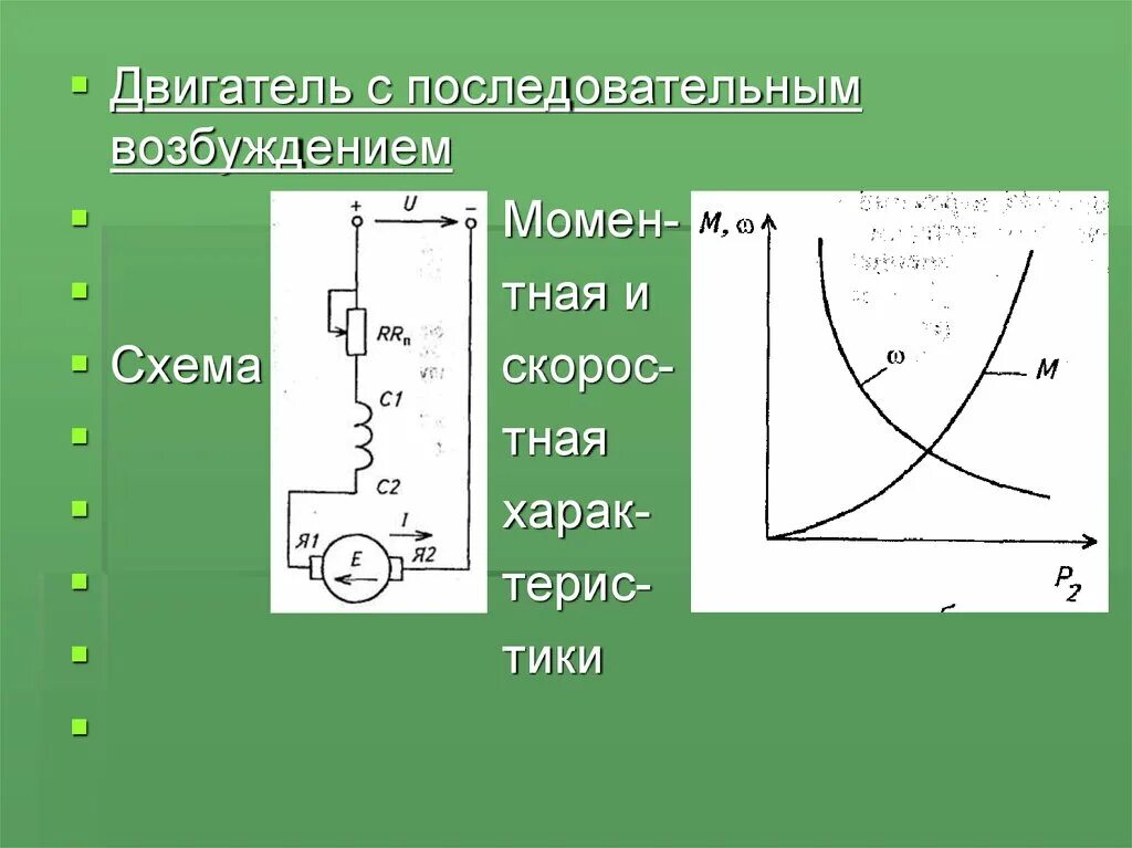 Схема двигателя постоянного тока последовательного возбуждения Способы возбуждения электродвигателей