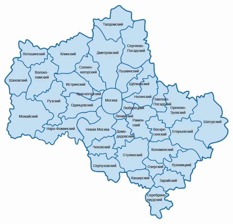 Название городов подмосковья