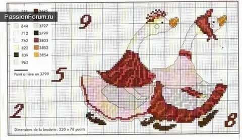 Гусь из бисера схема крестиком