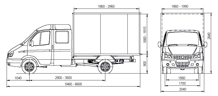 газ 3302 промтоварный фургон чертеж. газель термобудка размеры. газель фермер 33023 габариты. газ 3302 бортовой габариты кузова. колесная база газель 3302.