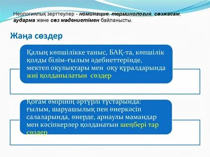 Термин сөздер дегеніміз не
