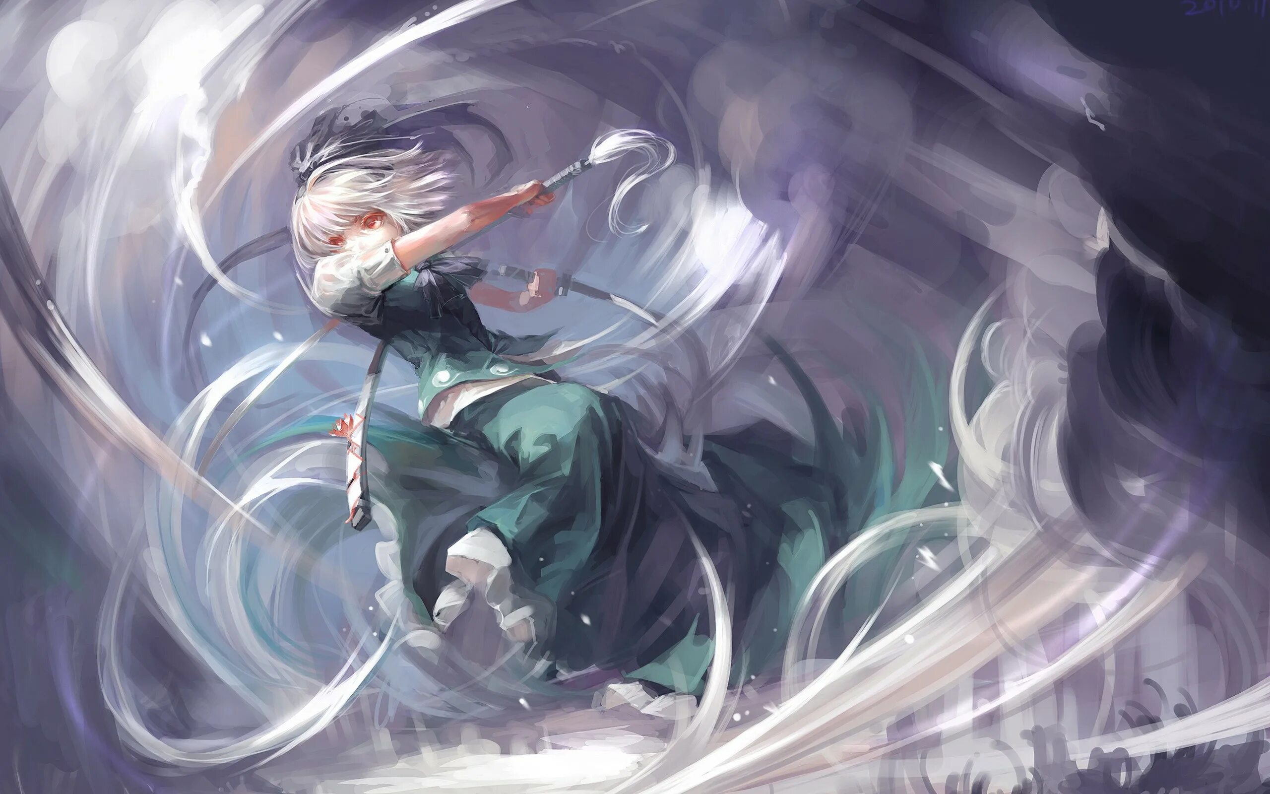 Арт 1334809889. Youmu konpaku. Touhou youmu konpaku Art катана. Youmu konpaku Wiki.