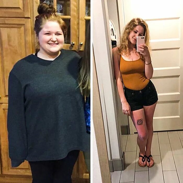 Похудение до и после. Девушки после похудения. До и после похудения девушки.