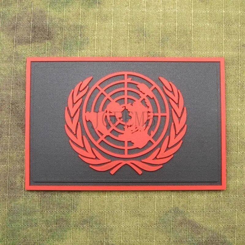 Оон красный. Патч ООН. Патч ПВХ тактический флаг. Красны ООН. Флаг тактический.