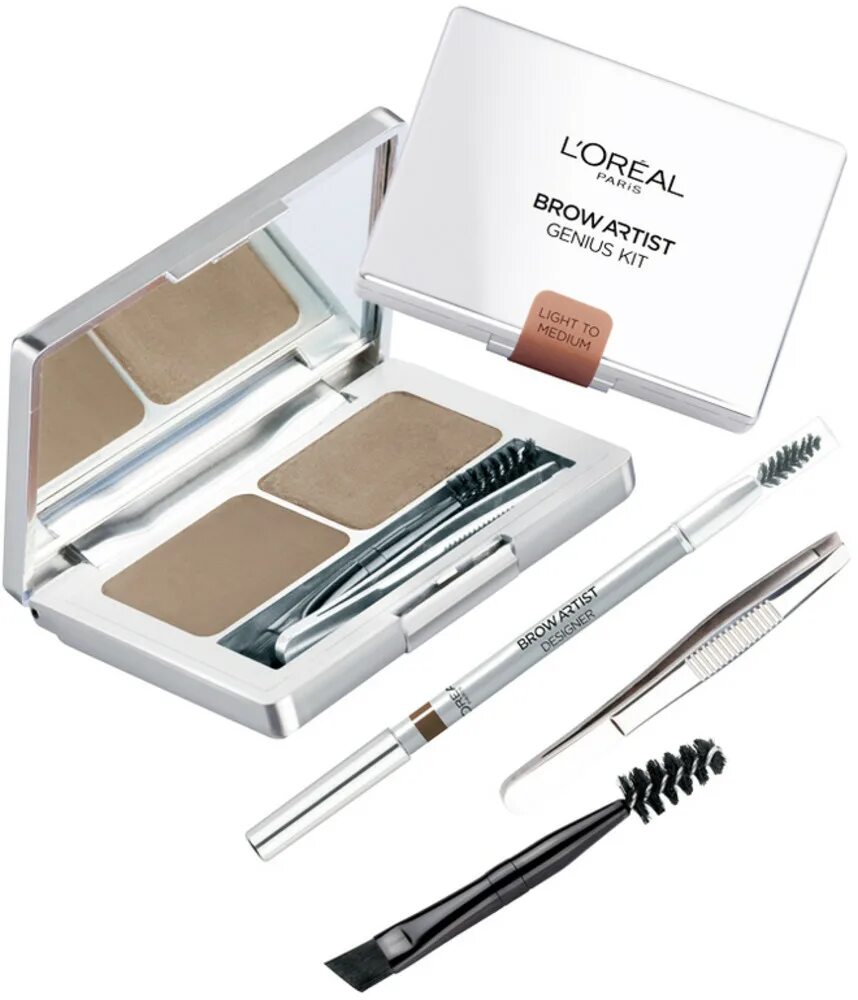 Лореаль Brow artist Genius Kit. L'Oreal Brow artist Genius Kit. Набор для бровей лореаль Brow artist. Броу артист лореаль тени для бровей.