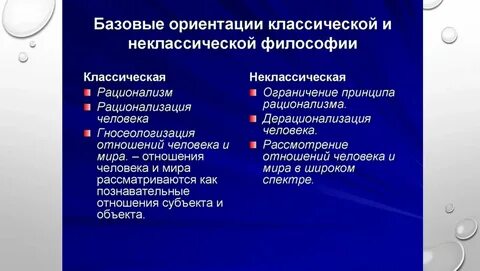Основные направления развития постклассической философии