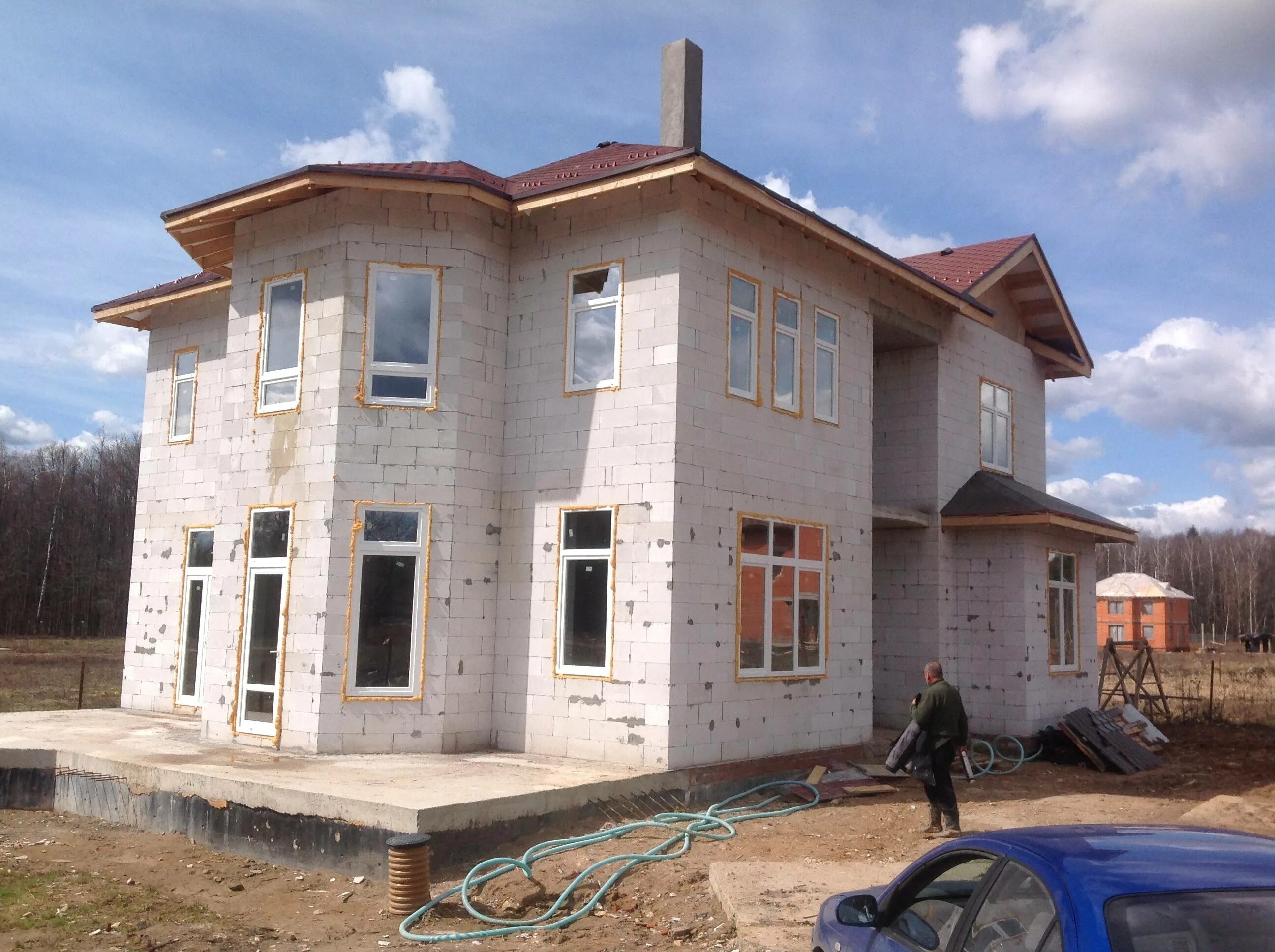 Дом из пеноблоков. Дома из газобетонных блоков. Дом из газосиликатных блоков. Дом из газобетона. Дом из газобетона.