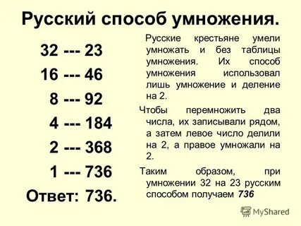 Способы умножения 3 класс