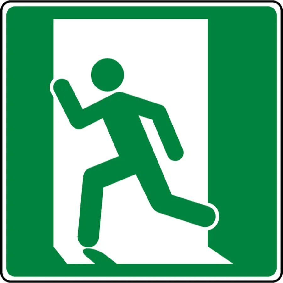 Exit symbol. Emergency exit. эвакуационные знаки cdr. emergency exit sign. fire exit sign.
