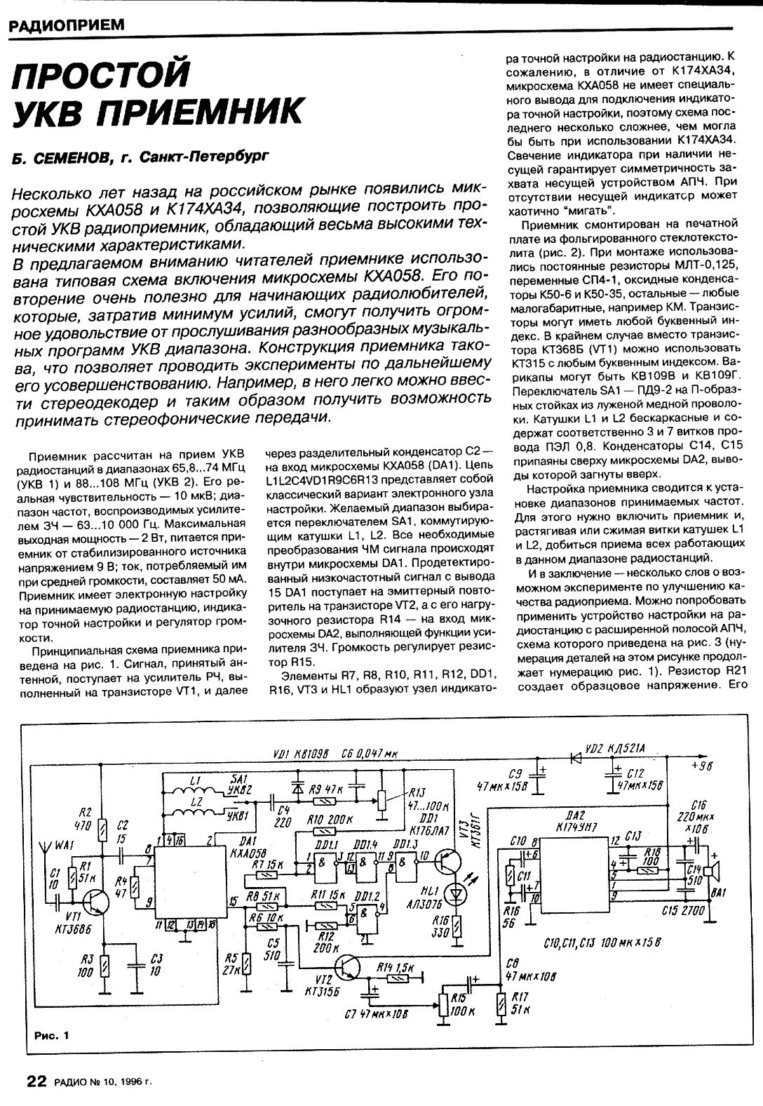 УКВ приемник на кха058. Кха058 схема приемника. Приёмник УКВ принципиальная схема. УКВ приемник на микросхеме кха058. Укв настройка