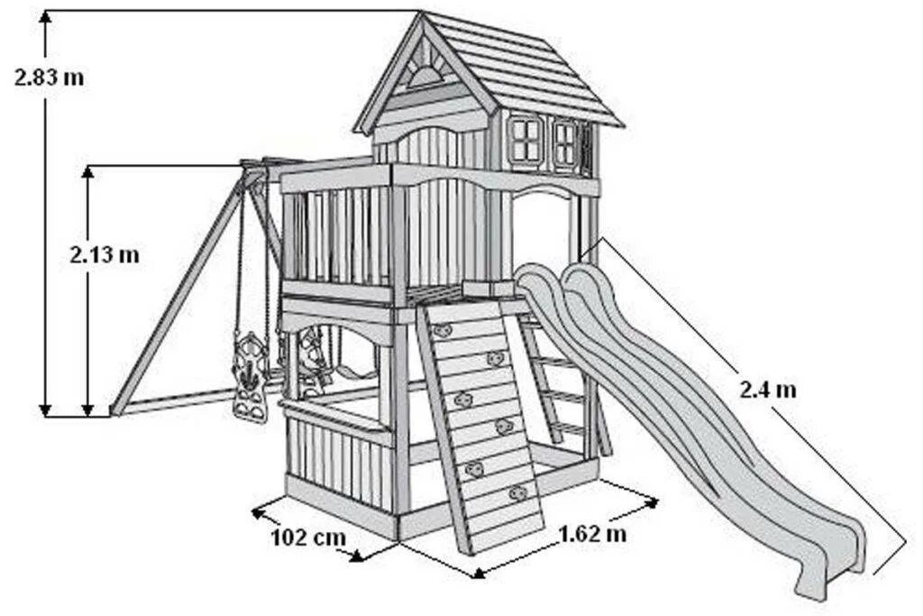 Детский игровой комплекс Размеры. Детские горки с домиком для дачи. Детские домики чертежи. Домик с горкой для детей.