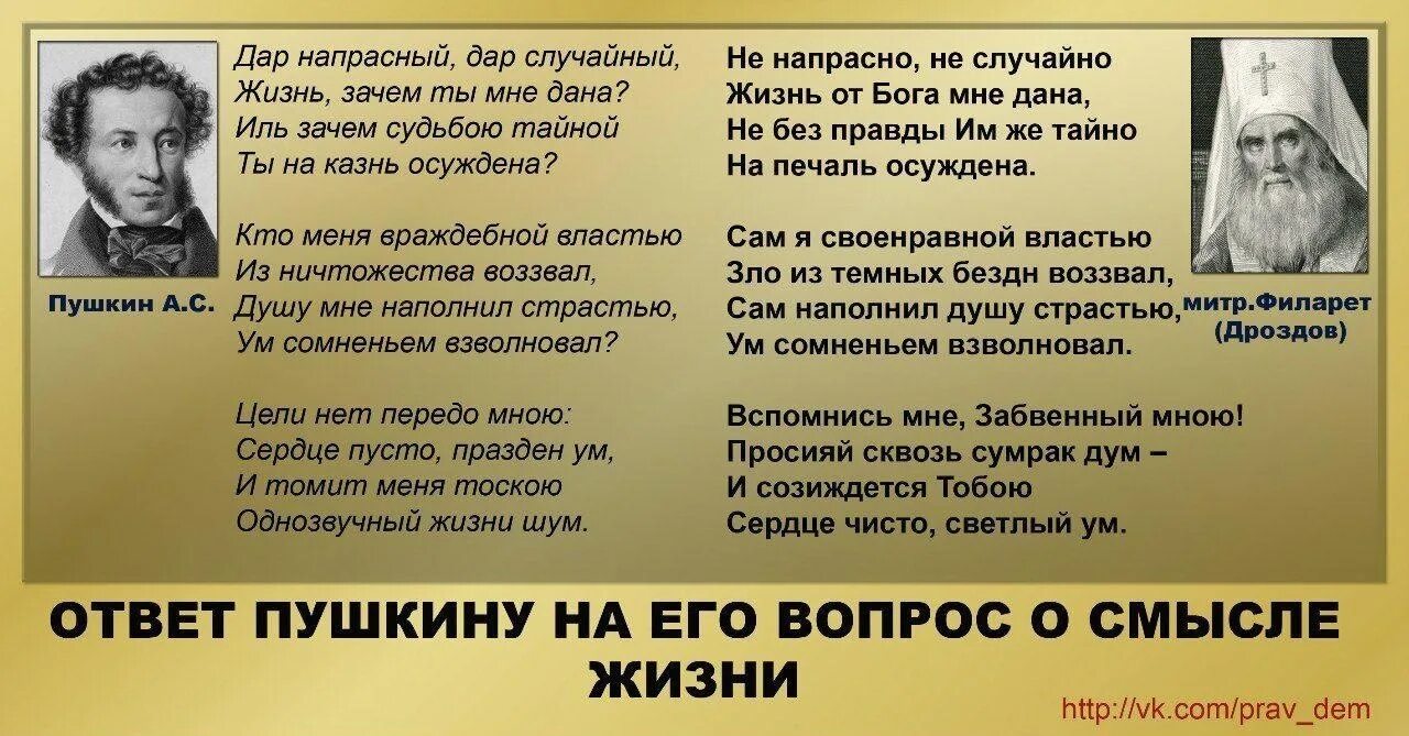 Дай я русский со мной бог. Стихотворный ответ митрополита Филарета Пушкину. Митрополит Филарет Дроздов ответ Пушкину. Ответ Филарета Пушкину. Пушкин и Филарет стихи.