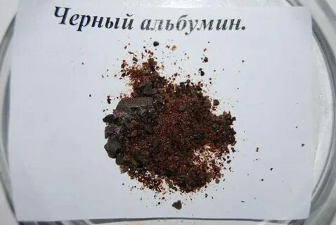 Альбумин черный пищевой это