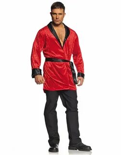 Hugh Hefner's Iconic Black Silk Pajamas Hugh Hefner's Smoking Jac...