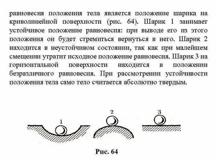 Положение шарика