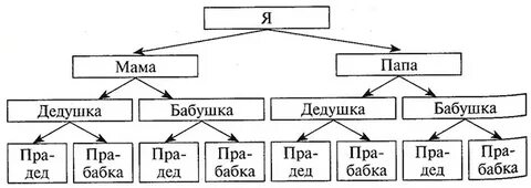 Составить схему дедушка