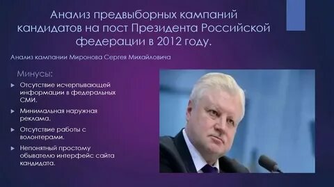 Кампания кандидатов
