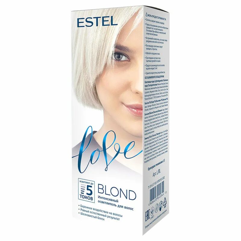 Осветлитель Estel Love blond 5. Осветлитель Estel Love 5 тонов для волос. Осветлитель для волос ESTELLAVE блонд интенсивный. Эстель Love blond интенсивный осветлитель д/волос.