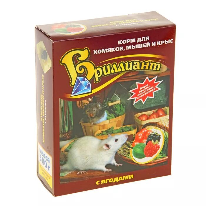 Корма для грызунов и хорьков для мышей