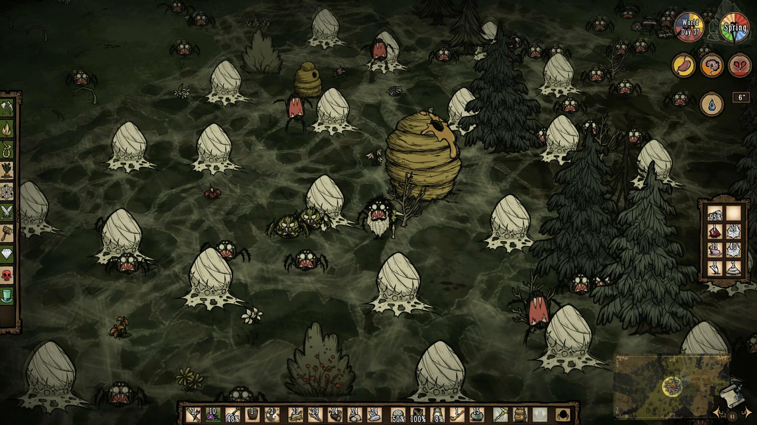 Что делать в донт старв тугезер. Don&#039;t starve together паук. don&#039;t starve together паучки. кокон don&#039;t starve. паук донт старв.