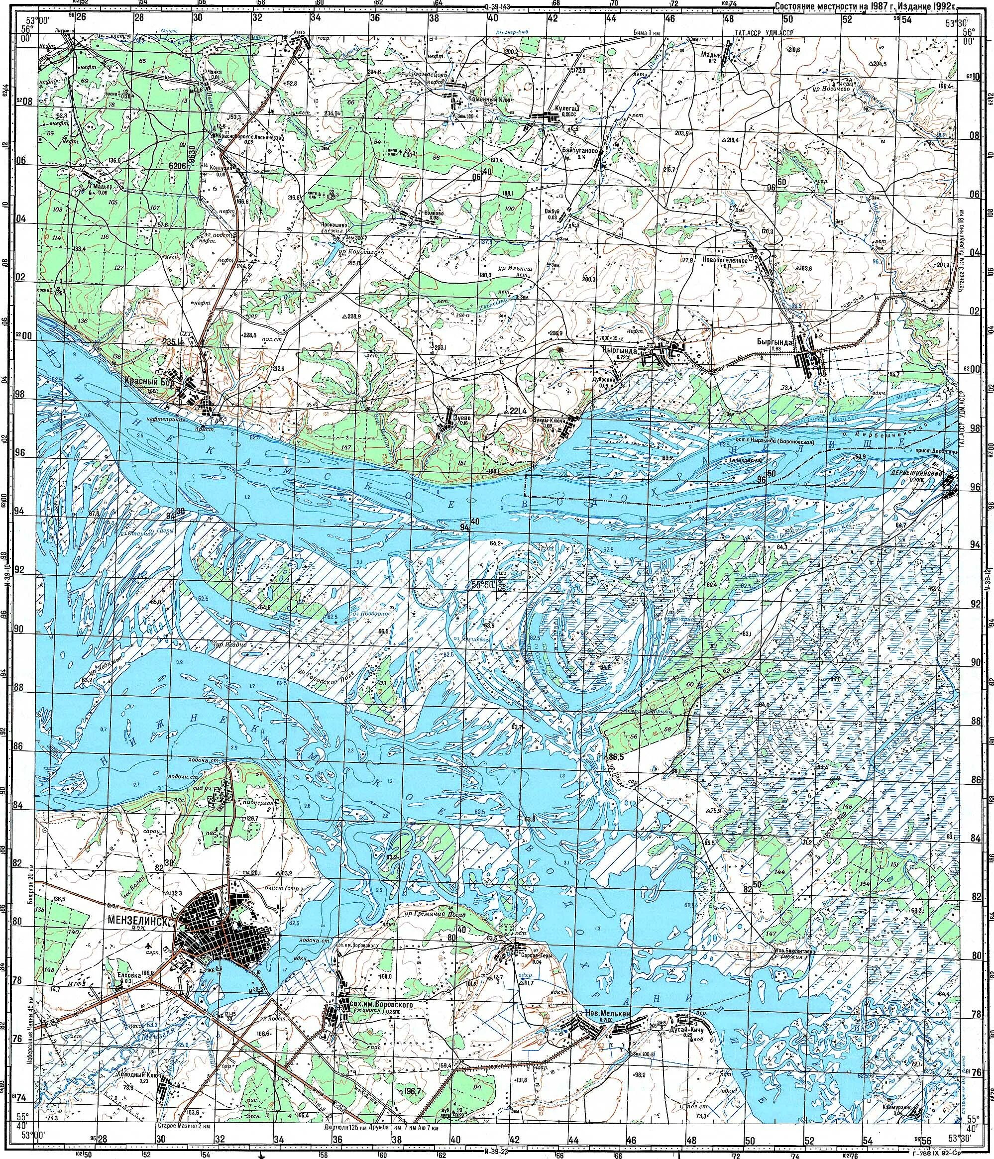 russia - With what unit are river flow speeds indicated on the Genshtab Soviet m