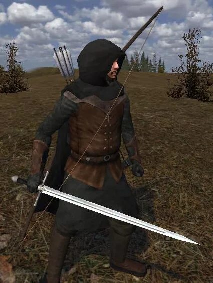 Mount and blade overhaul. Mount Blade Лесные разбойники. Варбанд меч бастард. Моунт анд бладе тёмный Странник. Нордский охотник Warband.