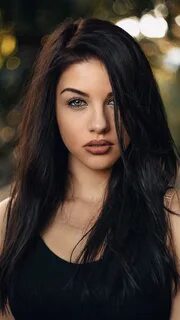 Blue eyed brunette