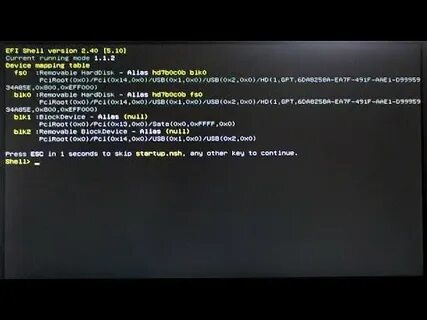 Uefi shell