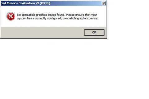 Dx11 no valid device found
