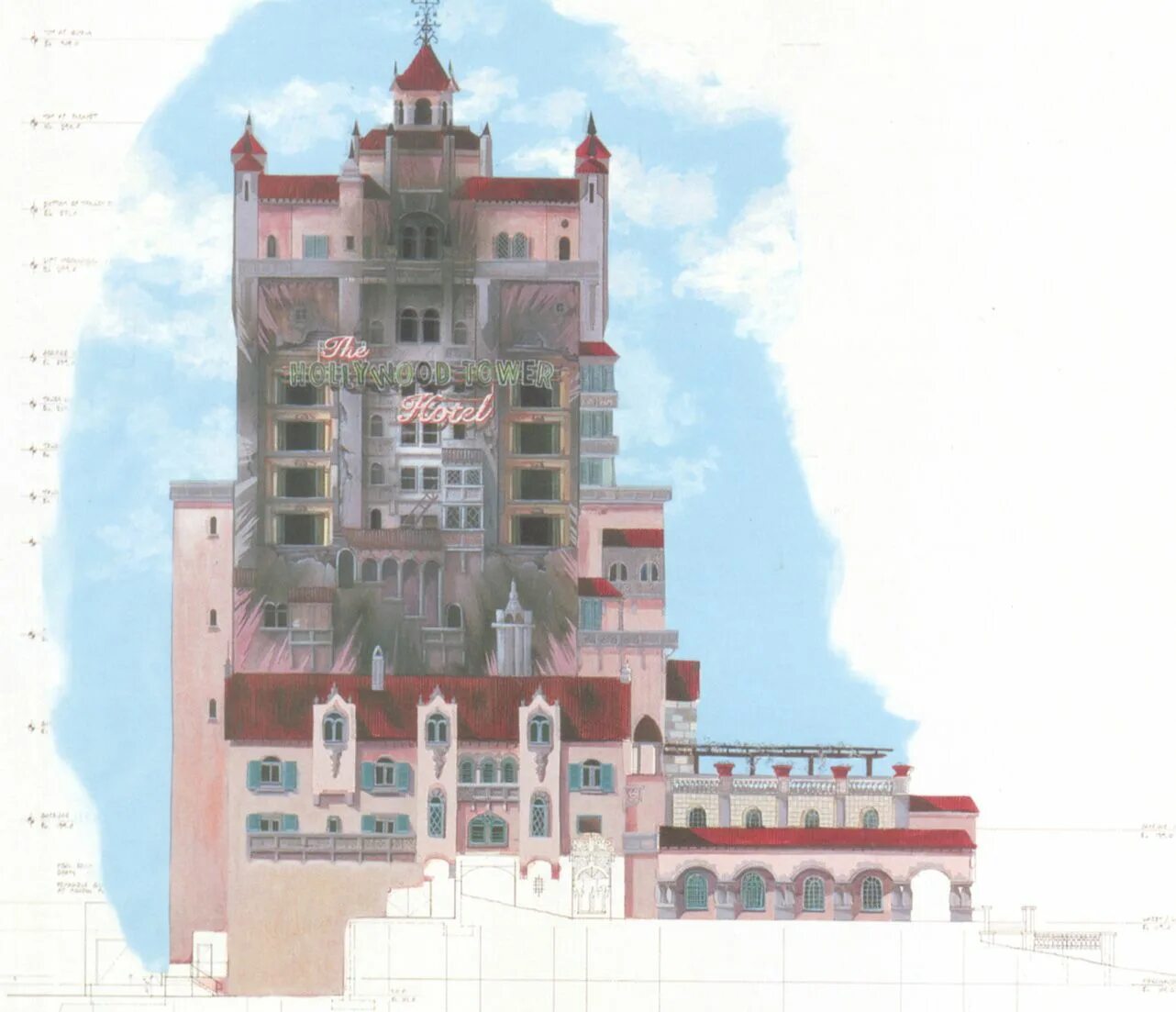 Башня террора. Башня террора токио. hollywood tower hotel art. tower of terror c64. башня террора диснейленд сколько этажей.