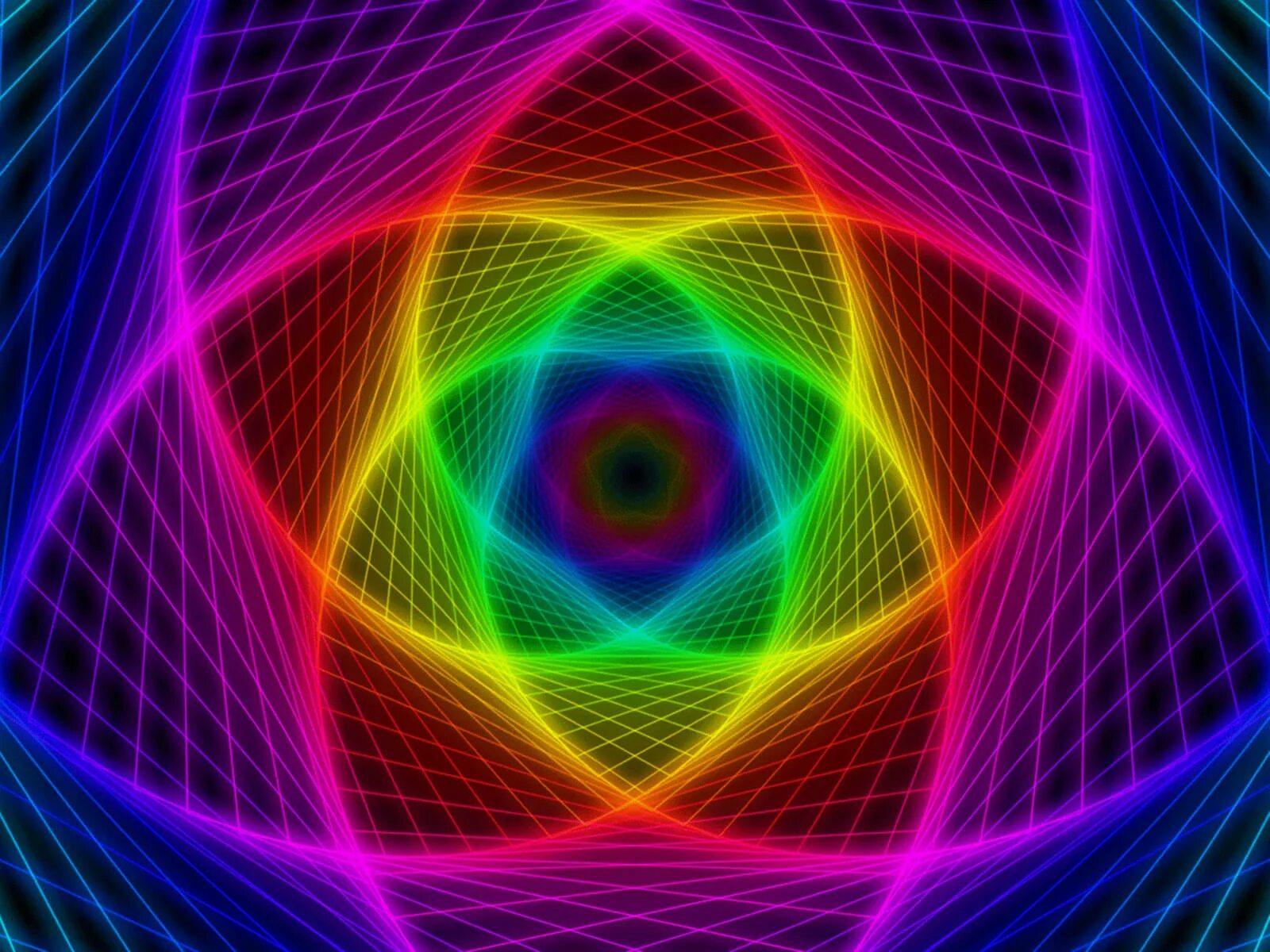 Движение цветных. Фрактал фигура. Гипноз разноцветный. Геометрические Фракталы. Яркая абстракция.