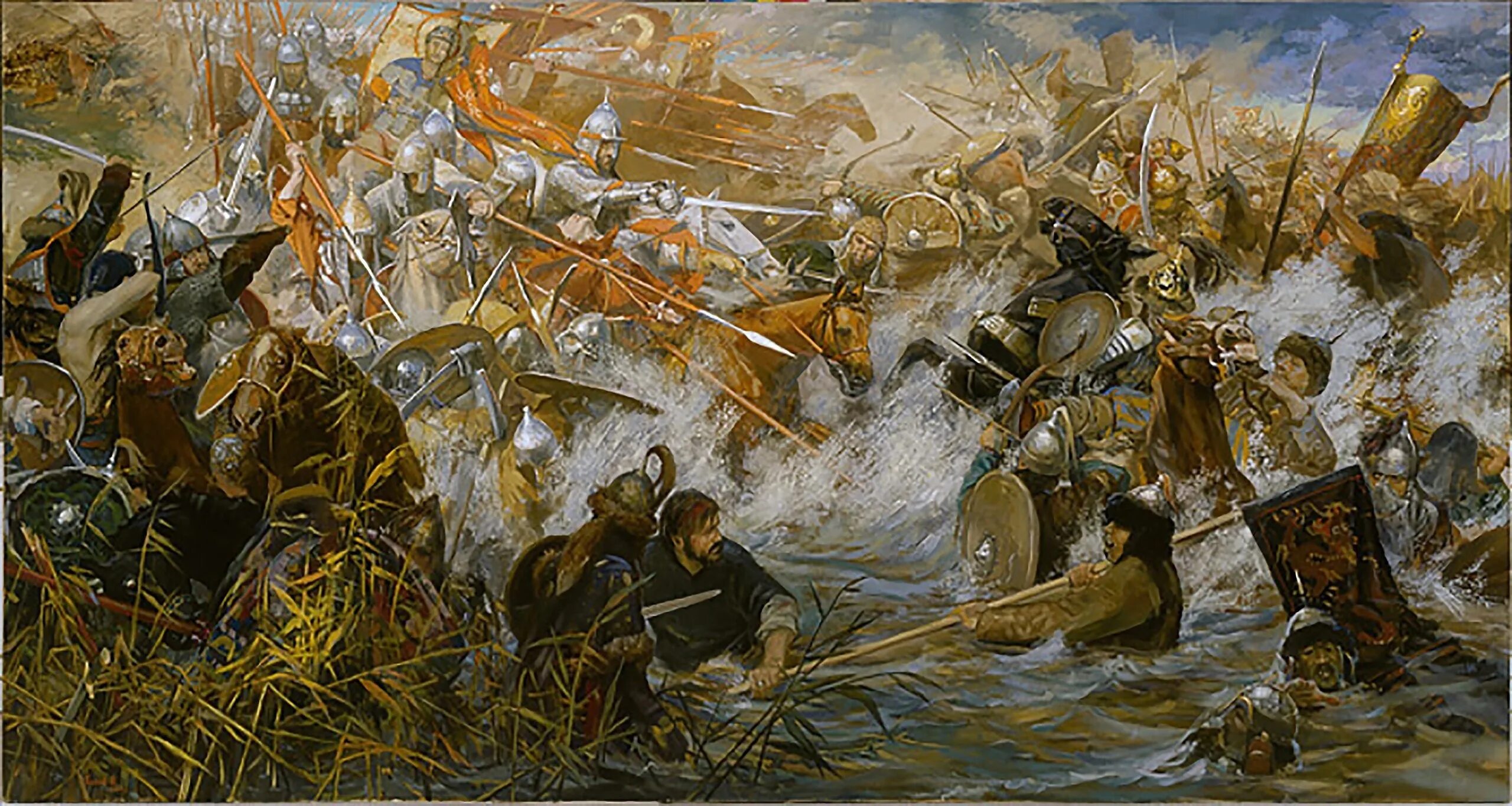 Победа русских над золотой ордой. Шелонская битва 1471. 1378 Год битва на реке Воже. Куликовская битва Рыженко.