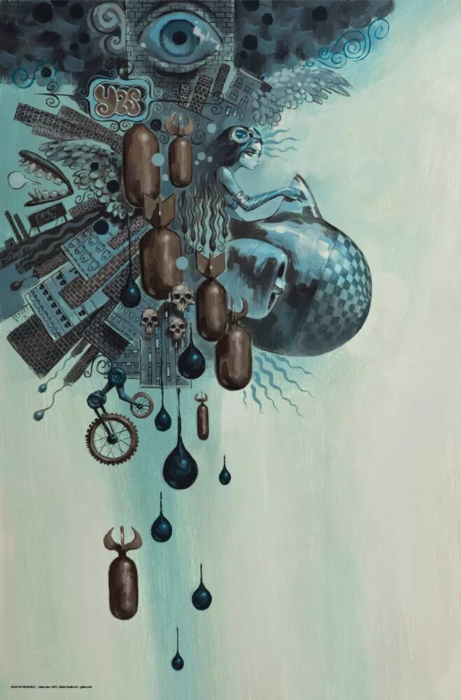 Poster world. It Постер. Glenn Barr Art. Art illustration Micro World Ants.
