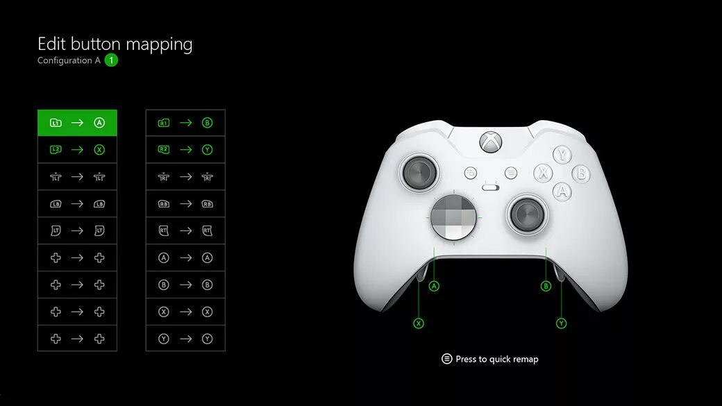 Button remap