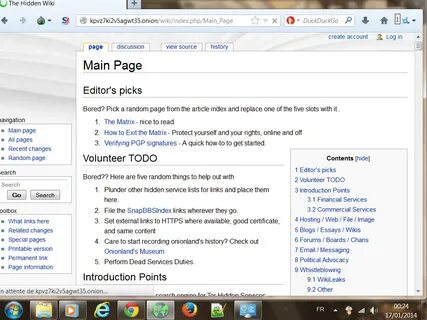 Hidden wiki