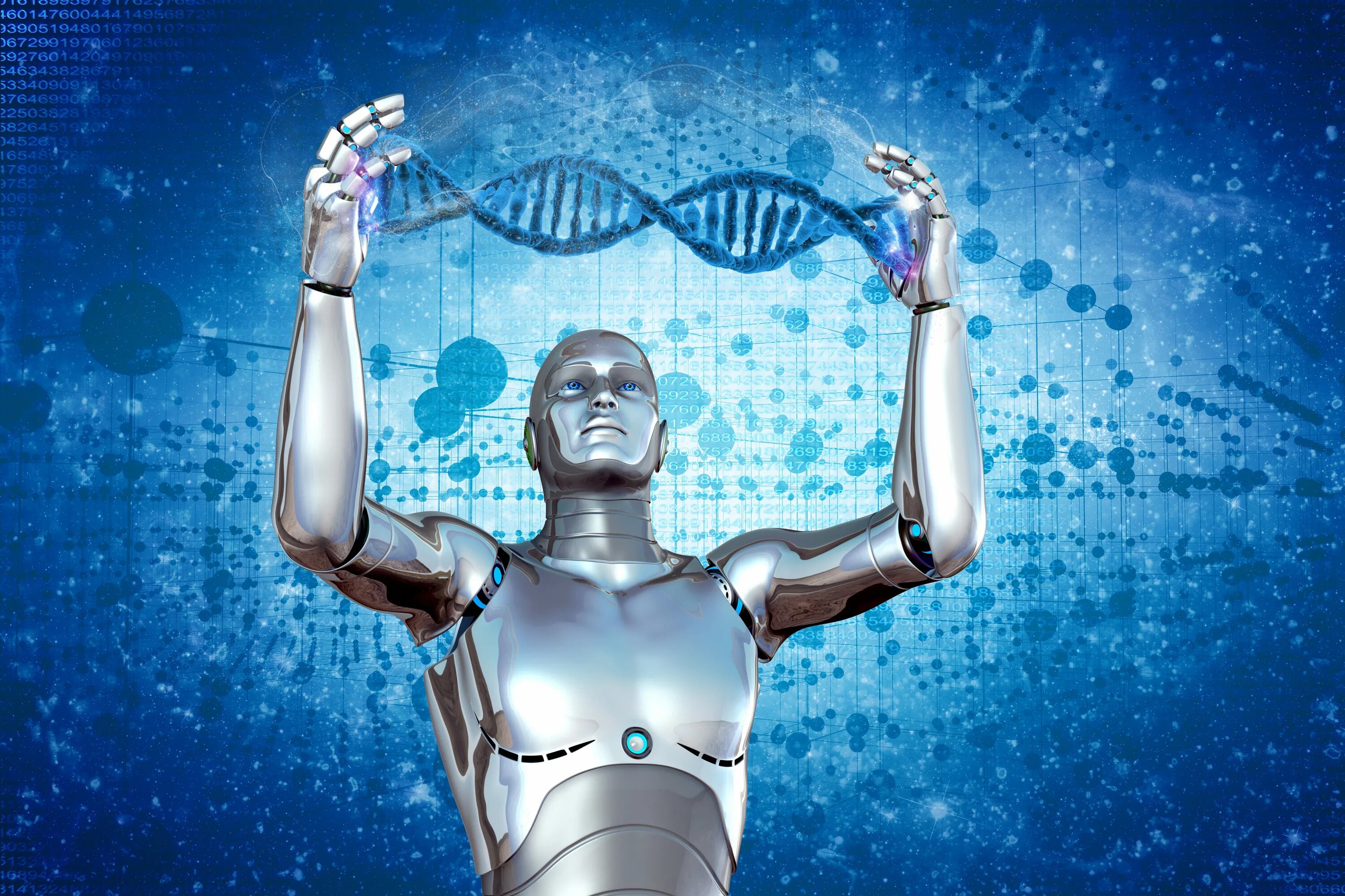 Искусственный интеллект. Нанотехнологии будущего. Робот человек. Будущее человечество.