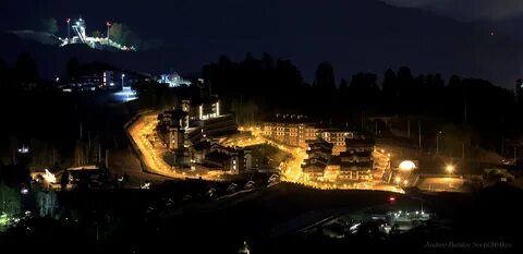 Красная поляна вечернее