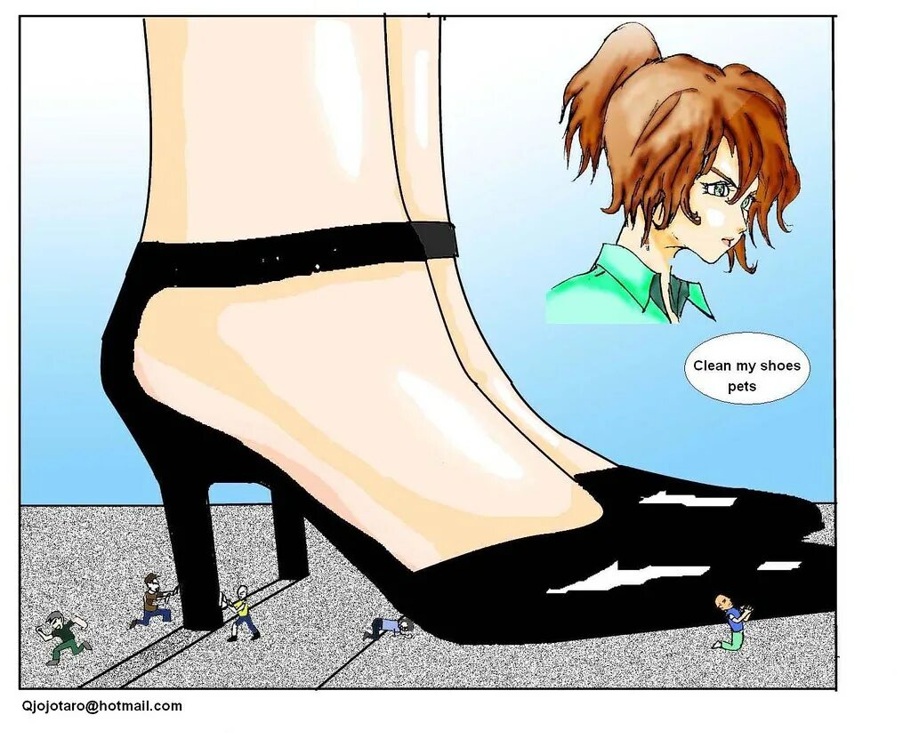 Feet комикс. Giantess Heels туфли.